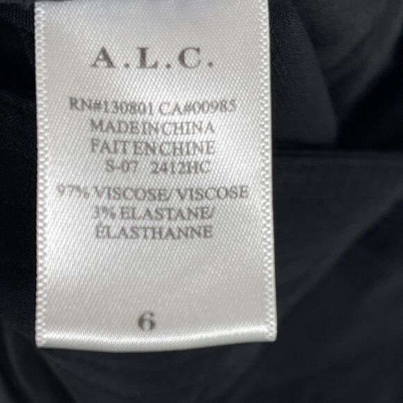 A.L.C. Crop Pants Womens 6 High Waist Buckles Pleated Back Zip - Picture 6 of 14